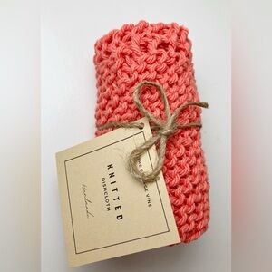 The Vintage Vine Boutique Handmade Knitted Cotton Dish Cloth Set of Two